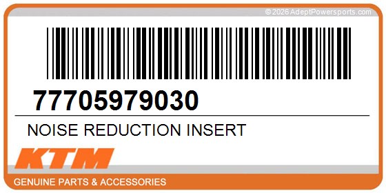 KTM 77705979030 Noise Reduction Insert