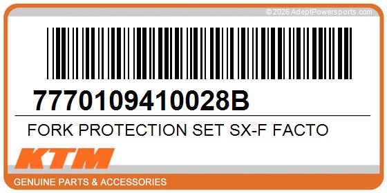 KTM 7770109410028B Fork Protection Set Sx-F Facto