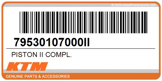 KTM 79530107000II Piston Ii Compl.