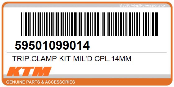 KTM 59501099014 Trip.Clamp Kit Mil'd Cpl.14Mm