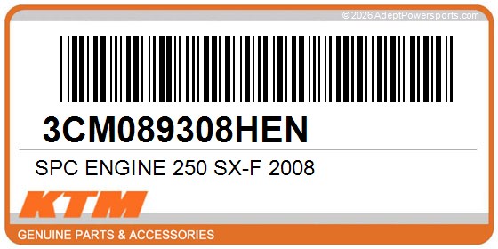 KTM 3CM089308HEN Spc Engine 250 Sx-F 2008