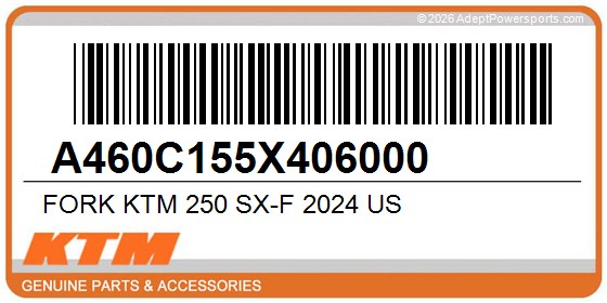 KTM A460C155X406000 Fork Ktm 250 Sx-F 2024 Us