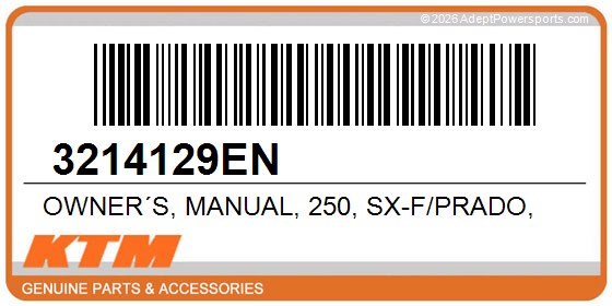 KTM 3214129EN Owner´S, Manual, 250, Sx-F/Prado,