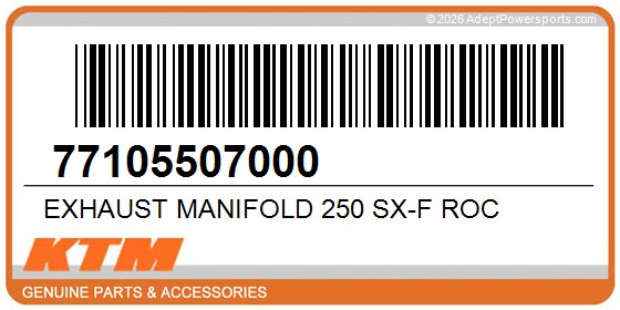 KTM 77105507000 Exhaust Manifold 250 Sx-F Roc