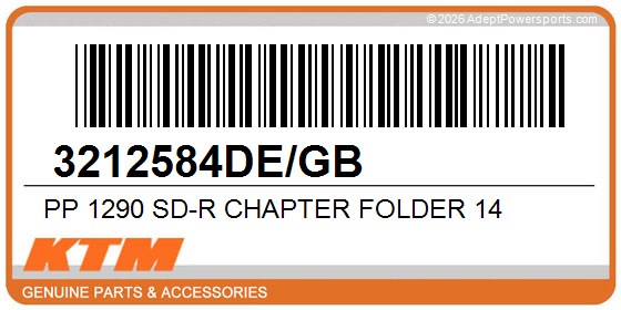 KTM 3212584DE/GB Pp 1290 Sd-R Chapter Folder 14
