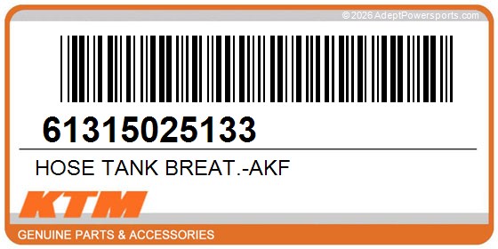 KTM 61315025133 Hose Tank Breat.-Akf