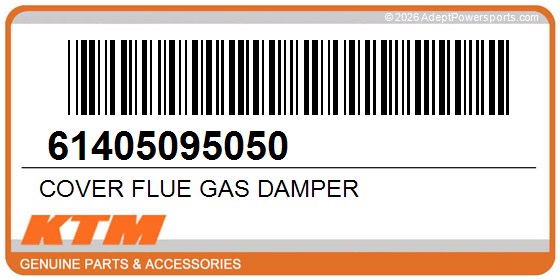 KTM 61405095050 Cover Flue Gas Damper