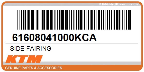 KTM 61608041000KCA Side Fairing