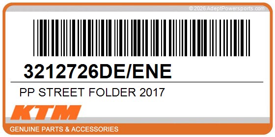 KTM 3212726DE/ENE Pp Street Folder 2017