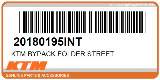 KTM 20180195INT Ktm Bypack Folder Street