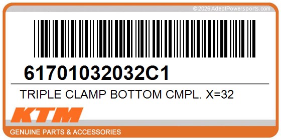 KTM 61701032032C1 Triple Clamp Bottom Cmpl. X=32