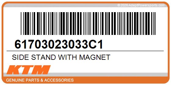 KTM 61703023033C1 Side Stand With Magnet