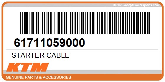 KTM 61711059000 Starter Cable