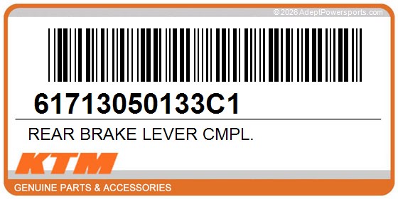 KTM 61713050133C1 Rear Brake Lever Cmpl.