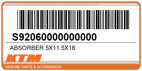 KTM S92060000000000 Absorber 5X11.5X18