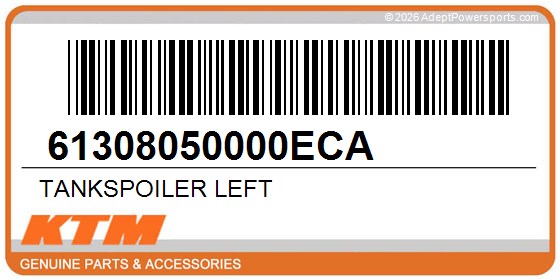 KTM 61308050000ECA Tankspoiler Left