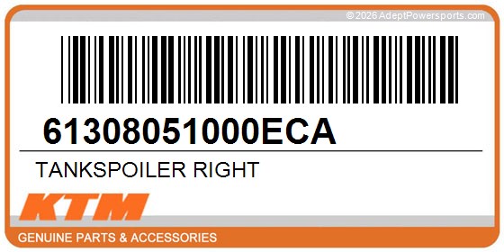 KTM 61308051000ECA Tankspoiler Right