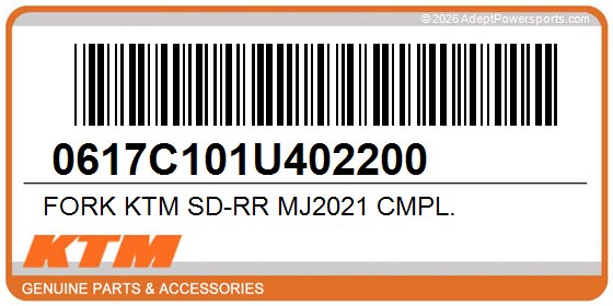 KTM 0617C101U402200 Fork Ktm Sd-Rr Mj2021 Cmpl.