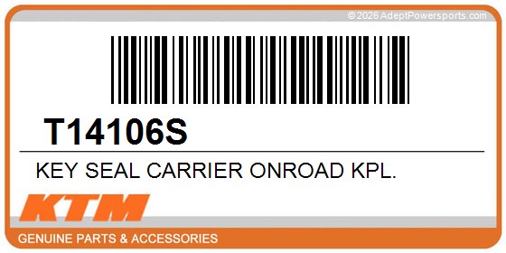 KTM T14106S Key Seal Carrier Onroad Kpl.