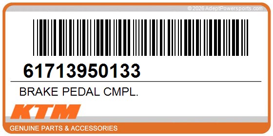 KTM 61713950133 Brake Pedal Cmpl.