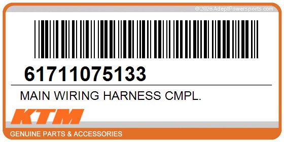 KTM 61711075133 Main Wiring Harness Cmpl.