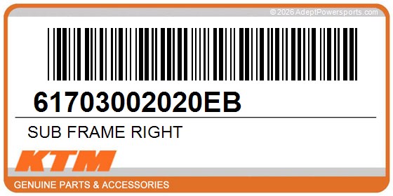 KTM 61703002020EB Sub Frame Right