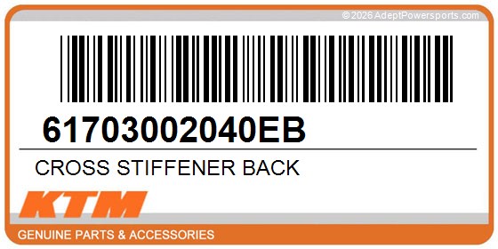 KTM 61703002040EB Cross Stiffener Back