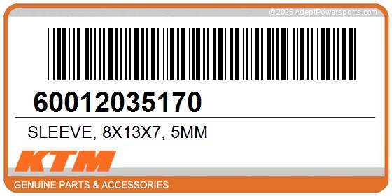 KTM 60012035170 Sleeve, 8X13x7, 5Mm