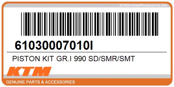 KTM 61030007010I Piston Kit Gr.I 990 Sd/Smr/Smt