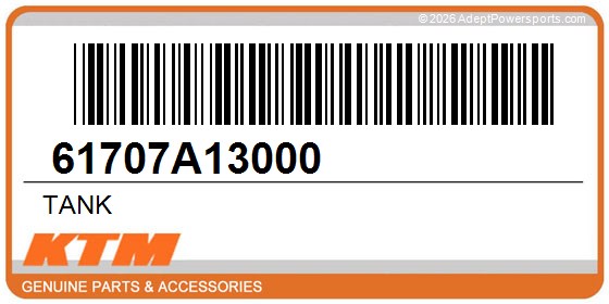 KTM 61707A13000 Tank