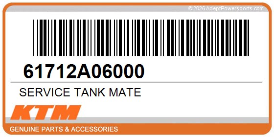 KTM 61712A06000 Service Tank Mate