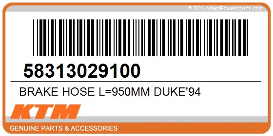 KTM 58313029100 Brake Hose L=950Mm Duke'94