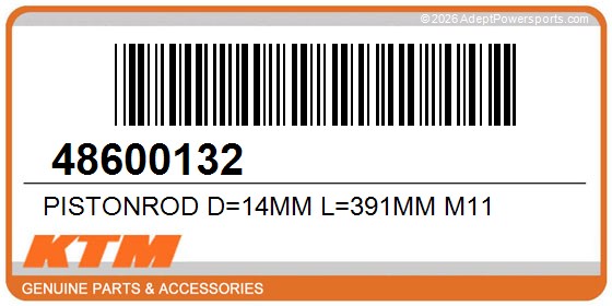 KTM 48600132 Pistonrod D=14Mm L=391Mm M11