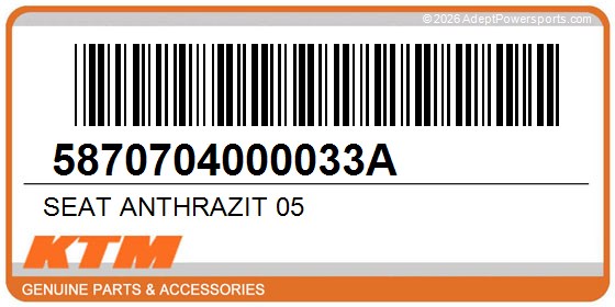 KTM 5870704000033A Seat Anthrazit 05
