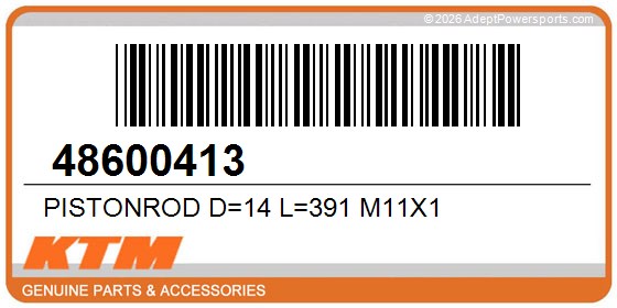 KTM 48600413 Pistonrod D=14 L=391 M11x1