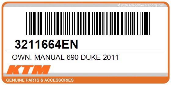 KTM 3211664EN Own. Manual 690 Duke 2011