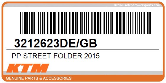 KTM 3212623DE/GB Pp Street Folder 2015