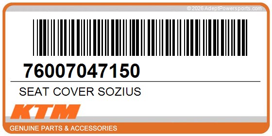 KTM 76007047150 Seat Cover Sozius