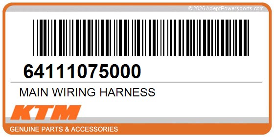 KTM 64111075000 Main Wiring Harness