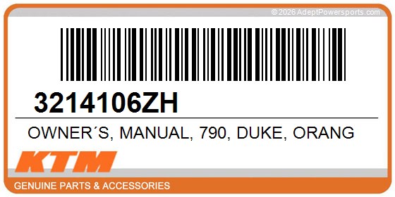 KTM 3214106ZH Owner´S, Manual, 790, Duke, Orang