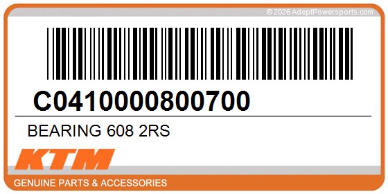 KTM C0410000800700 Bearing 608 2Rs