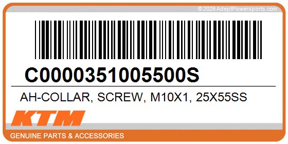 KTM C0000351005500S Ah-Collar, Screw, M10x1, 25X55ss