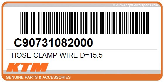 KTM C90731082000 Hose Clamp Wire D=15.5