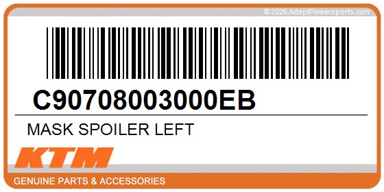 KTM C90708003000EB Mask Spoiler Left