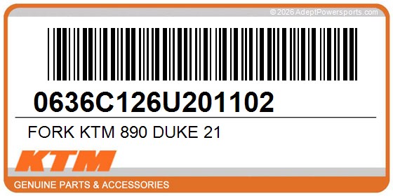 KTM 0636C126U201102 Fork Ktm 890 Duke 21