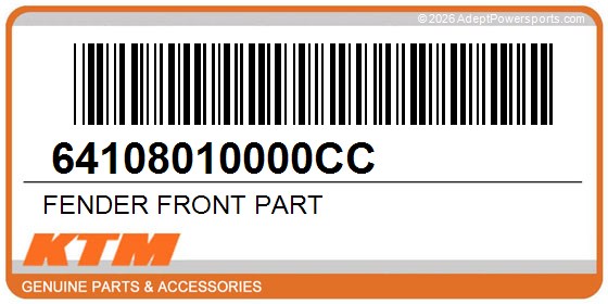 KTM 64108010000CC Fender Front Part