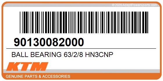 KTM 90130082000 Ball Bearing 63/2/8 Hn3cnp