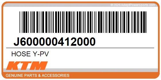 KTM J600000412000 Hose Y-Pv