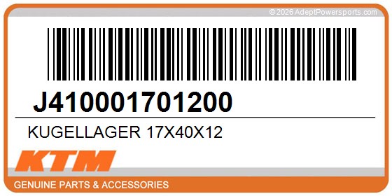 KTM J410001701200 Kugellager 17X40x12