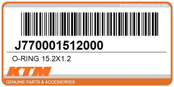 KTM J770001512000 O-Ring 15.2X1.2